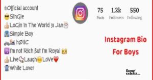 Instagram Bio For Boys