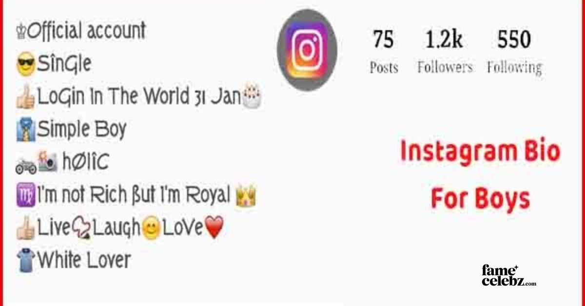 Instagram Bio For Boys